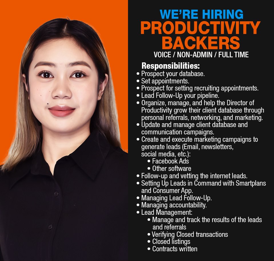 RalphLao03's tweet photo. You'll never have to worry about getting late for work if you're #workingfromhome!
Be ONE of us TODAY! #Cyberbacker is looking for great people like YOU !

Go to our website at https://t.co/UdUZvOhKEy

apply here>> https://t.co/j233GshsjZ https://t.co/wepGYrywtw