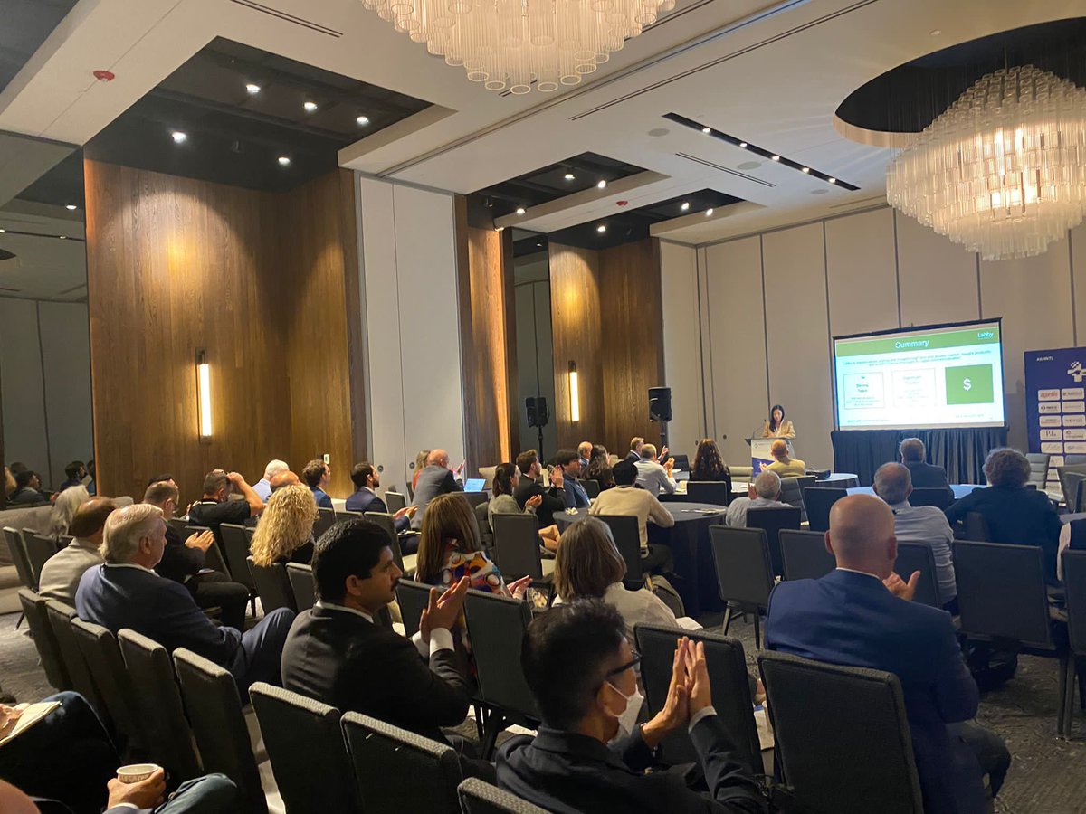 JuliaSomerdin's tweet photo. @Labbyinc was participating in the animal health innovation showcase in our hometown, talking about cows, milk, innovation, and improving farm operations efficiencies.

 #AHNTI #animalhealth https://t.co/tqVOlRQxnp