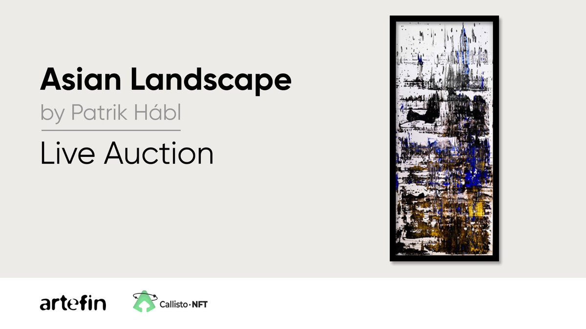 FushumaChain's tweet photo. Only 48 hours left to bid on the limited edition #NFTs of "Asian Landscape" by Patrik Hábl! 

This artwork is inspired by an original painting that was destroyed by Patrick during a live event, making this #NFT series unique!

To learn more:
➡️ https://t.co/tam8Vxlqjf https://t.co/yqI1fVtfaP