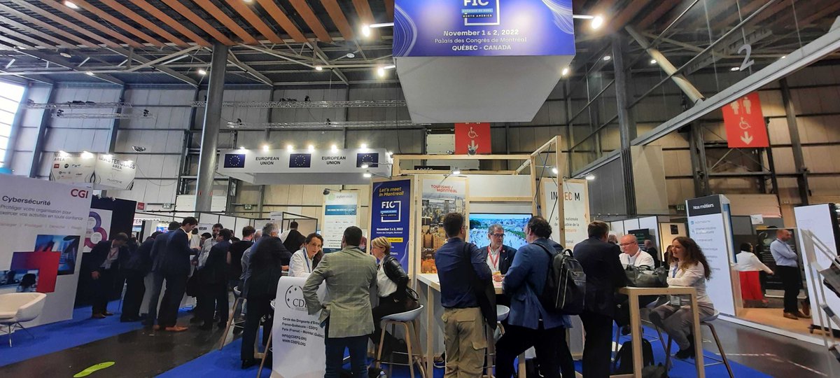YulismMtl's tweet photo. We had the pleasure of participating in the @FIC_eu  (International Cybersecurity Forum) in Lille, to accompany and promote the Quebec and Canadian ecosystems. The North American edition, co-organized by Yulism, will be held in MTL on Nov 1st and 2nd🚀
👉https://t.co/4dGiQ0ZAUC https://t.co/lCGplWCGkP