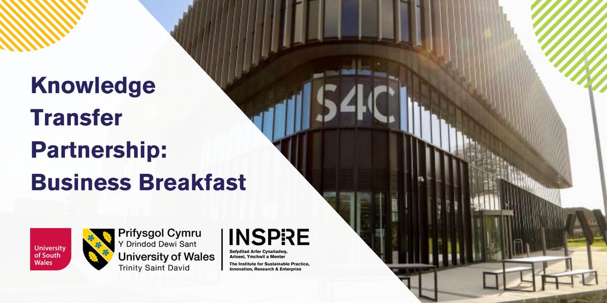 📅 9am - 11am, 7 Gorffennaf @ Yr Egin

Dewch i glywed sut gall eich busnes fuddio o'r Bartneriaeth Trosglwyddo Gwybodaeth (KTP) a chyllid Partneriaeth SMART. 

Yn cynnwys brecwast rhwydweithio -  croeso mawr i sefydliadau allanol a busnesau lleol.

eventbrite.com/e/knowledge-tr…