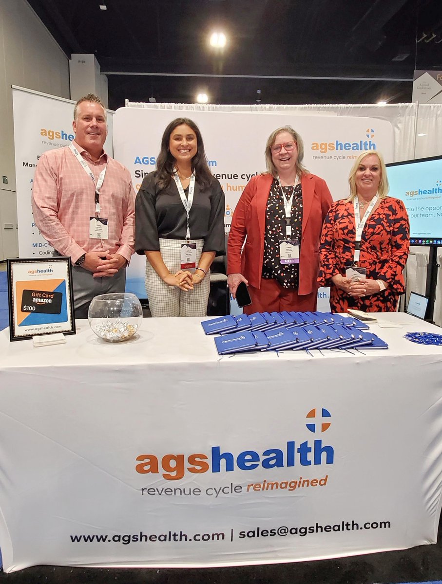 AGS_Health's tweet photo. Are you attending #HFMAAnnual? Visit our booth #701 if you haven’t yet and learn how our configurable RCM services and technologies can help improve the efficiency and returns of your #RevenueCycle. Be sure to stop by and say hello to our team!

#AGSHealth #HFMA https://t.co/5nWu11RPMT