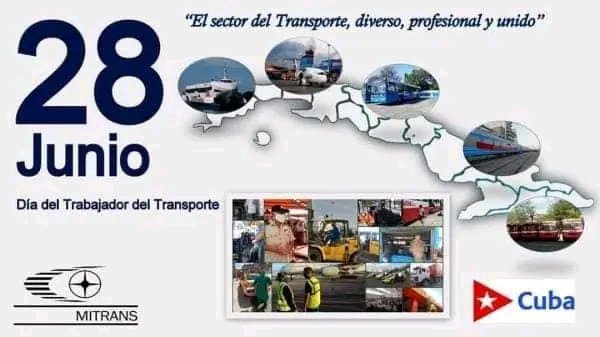Muchas felicidades a nuestros transportistas y a ese gran equipo de dirección del MITRANS con el que he tenido el privilegio de trabajar en muchas tareas.
Felicidades al Ministro Eduardo y a Martica la Viceministra Primera.