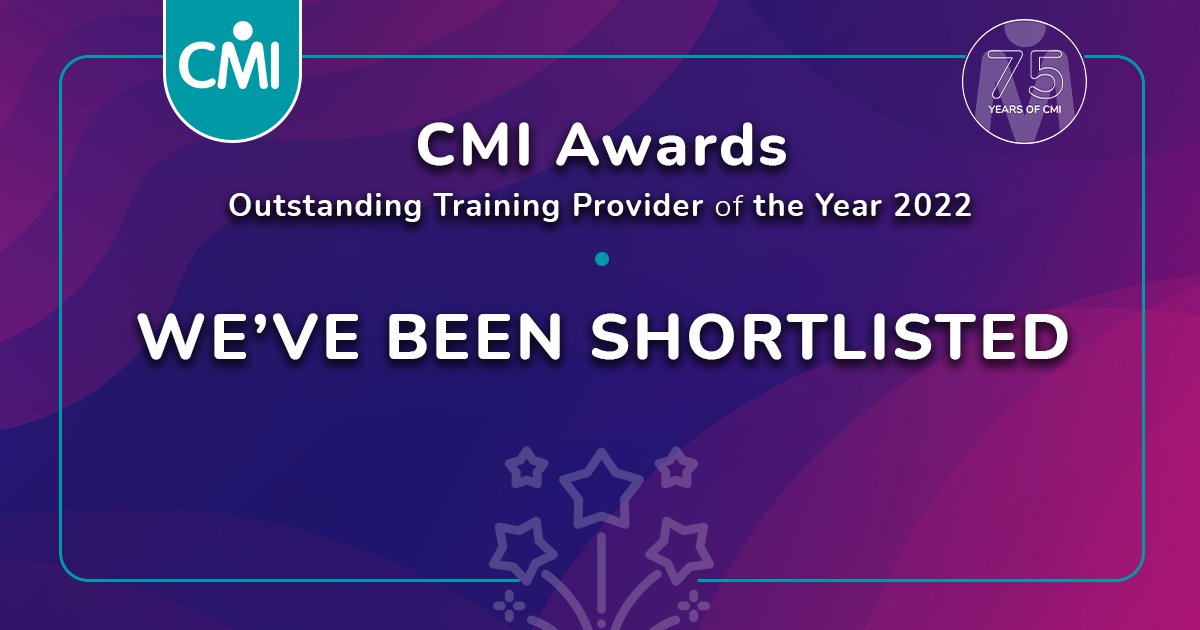 PremPartnership's tweet photo. ⭐We are pleased to announce that we have been shortlisted for this year’s Outstanding
Training Provider of the Year 2022 Award with @cmi_managers.
https://t.co/fUEz4zcOM1
Find out more about the
prestigious award here: https://t.co/gGK3Hco7B1
#CMIAwards2022 #BetterManager https://t.co/hWhk41Aq7z
