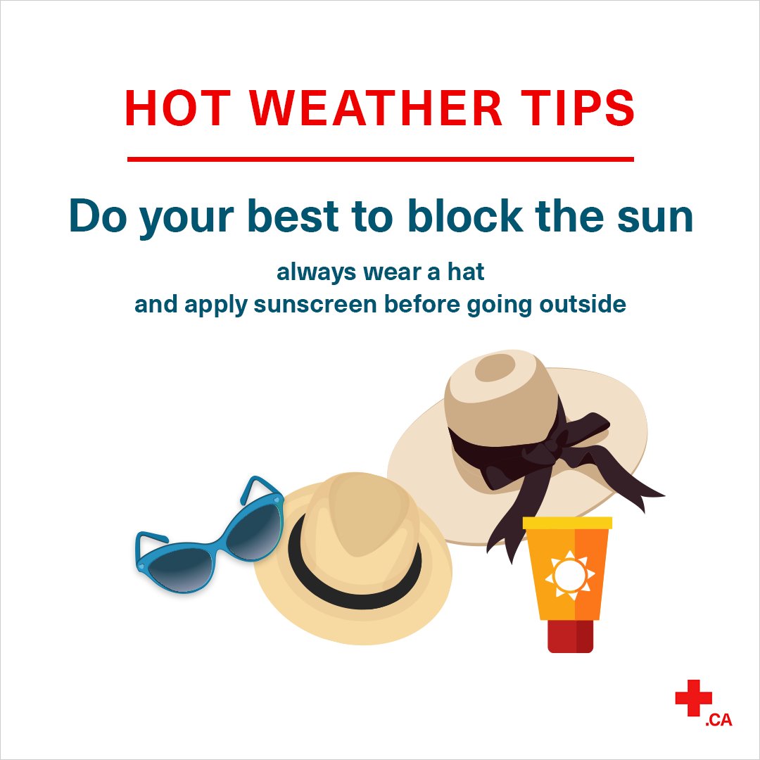 Summer is officially here! ☀️ While we are all excited to spend more time outdoors, make sure you prevent heat-related emergencies by protecting yourself from the sun with these tips ⬇️