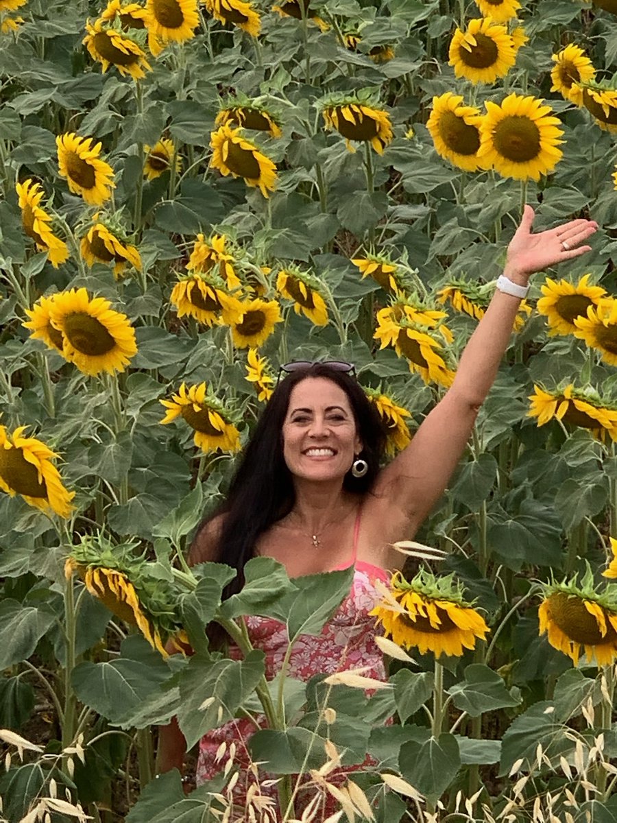 Swimming in Sunflowers in Capalbio, Italia!🇮🇹❤️😊