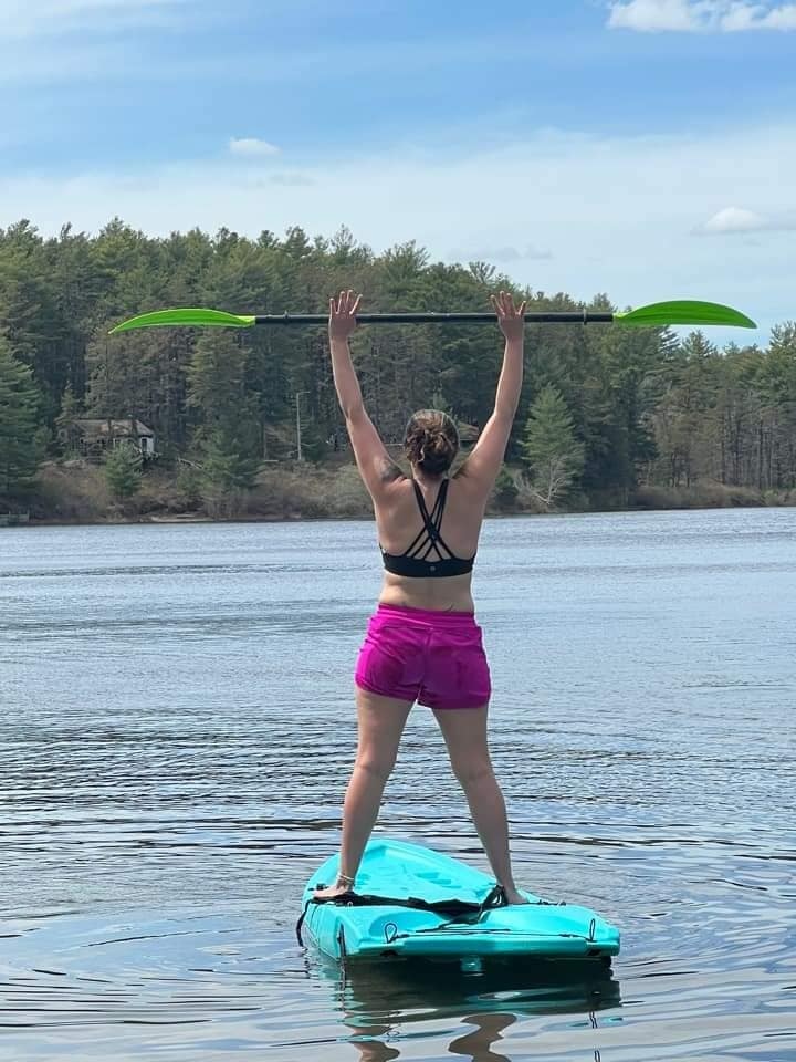 OrigamiPaddler's tweet photo. Shannon and her friends are happy paddlers! 

What a great day to be out on the water. 😎 https://t.co/4TWhkCBu5j