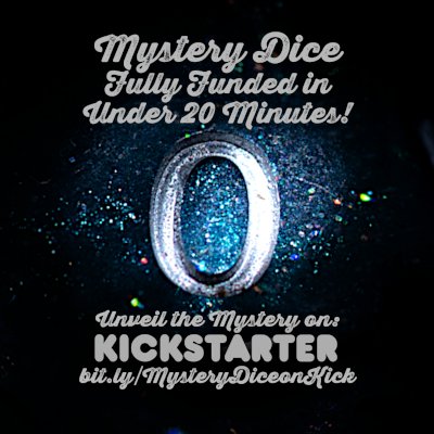 harrm990's tweet photo. Wooo! We fully funded the Kickstarter in under 20 minutes, and in 1 hour 40 minutes have unlocked 5 stretch goals! This is gonna be EPIC! https://t.co/uc0PlegIHV #diceporn #dicelover #dnd5e https://t.co/DKWa3rKjrI