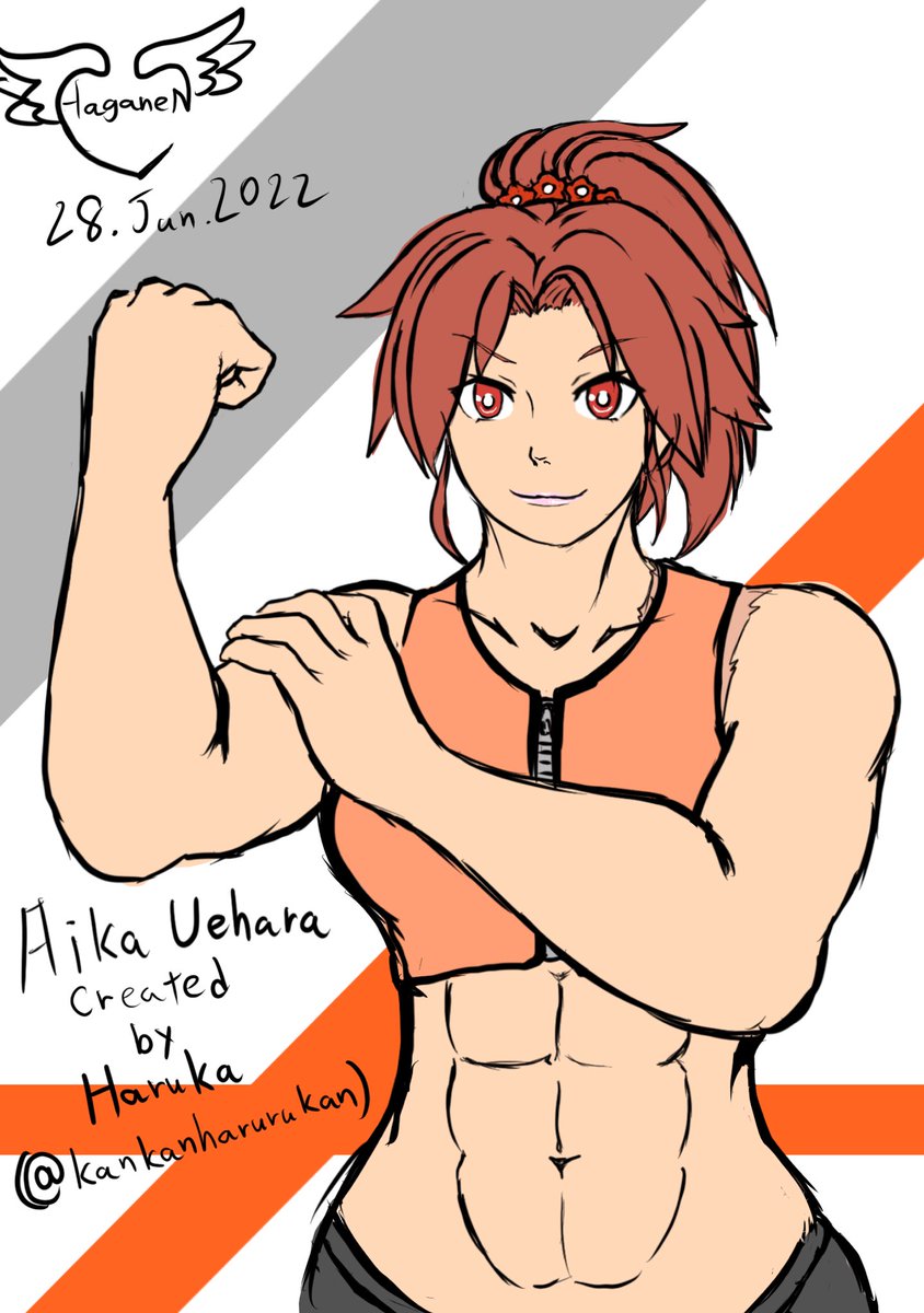 はるかちゃん!!!! | ハガネン #pixiv https://t.co/szU9mKqkvi
サークルはるる缶さんの春歌さん(@kankanharurukan)のところの上原あいかちゃん描かせていだだきました!!!!えっちかっこよくて大好き!!!!!!!!!!!!