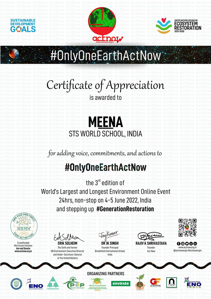 Act now for the environment🌍🌱🌿 <a href="/STSWSRAJGOMAL/">S.T.S. World School (Official)</a> <a href="/Prabhjo19339226/">Prabhjot gill</a> <a href="/cbseindia29/">CBSE HQ</a> @MicrosoftEdu <a href="/SDGoals/">#SDGs</a>