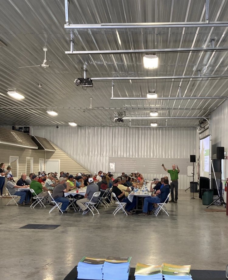 Outstanding turnout for our first of two days worth of plot tours at the BASF Midwest Research Farm! Thank you Neil for starting off the morning! <a href="/BASFAgProducts/">BASF AgSolutions US</a> #innovation