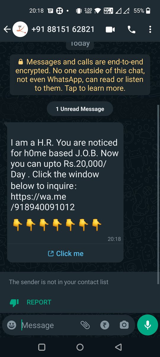 adityavjoshi's tweet photo. Getting this kind of messages on WhatsApp

Please check and help @MahaCyber1 https://t.co/vleXcw28IQ