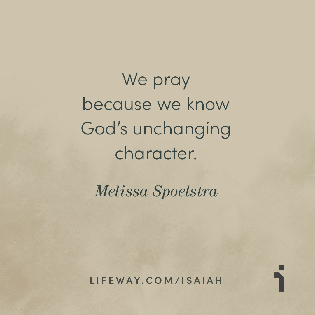 LifewayWomen's tweet photo. "We pray because we know God's unchanging character." - Melissa Spoelstra in #IsaiahStudy.
Preview Melissa's new Bible study, Isaiah here: https://t.co/KOg9CNayEs https://t.co/1IRe3oevhM