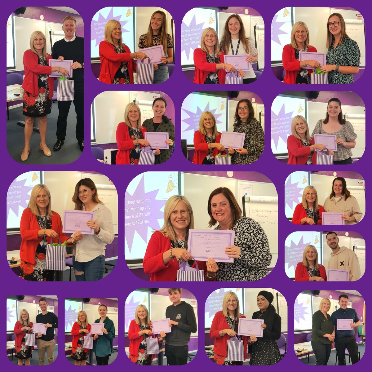 TELAteaching's tweet photo. An afternoon of big smiles, chatter and believing that they are now 'teachers'.
All trainees celebrated with each other, wrote themselves a Dear me letter and chatted to TELA's new cohort who will be starting their journey in August.
#teachertraining https://t.co/H6nBvC49f1