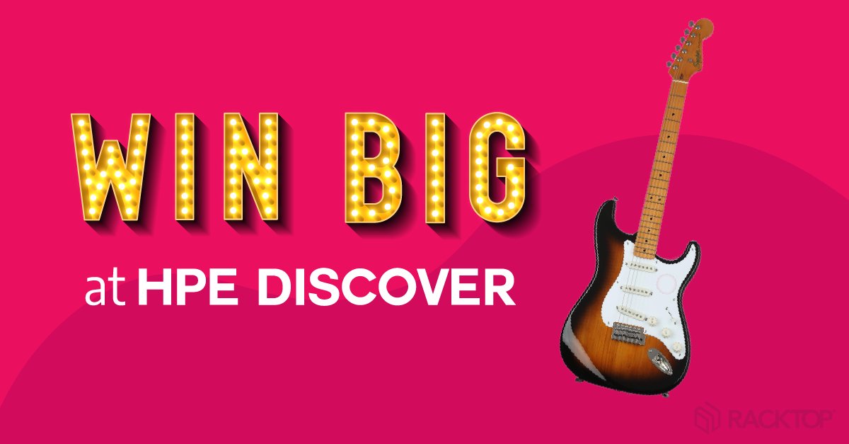Kicking off #HPEDiscover! Visit us at kiosk 246 and enter our giveaway for a Squier Classic Vibe '50s Stratocaster. #giveaway #stratocaster #guitar #cyberstorage