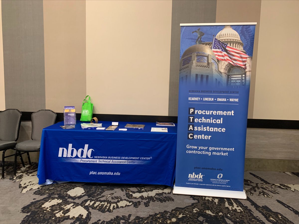 NBDC_Nebraska's tweet photo. The NBDC team met in Kearney last week for @growneb's #MarkeTech conference! #PTAC Consultant Chuck Beck and @SourceLinkNE Network Builder Scott Asmus presented. We had a great time connecting with attendees & sharing how our programs can help grow your business!
#nebraska https://t.co/TNsh7gZSgN