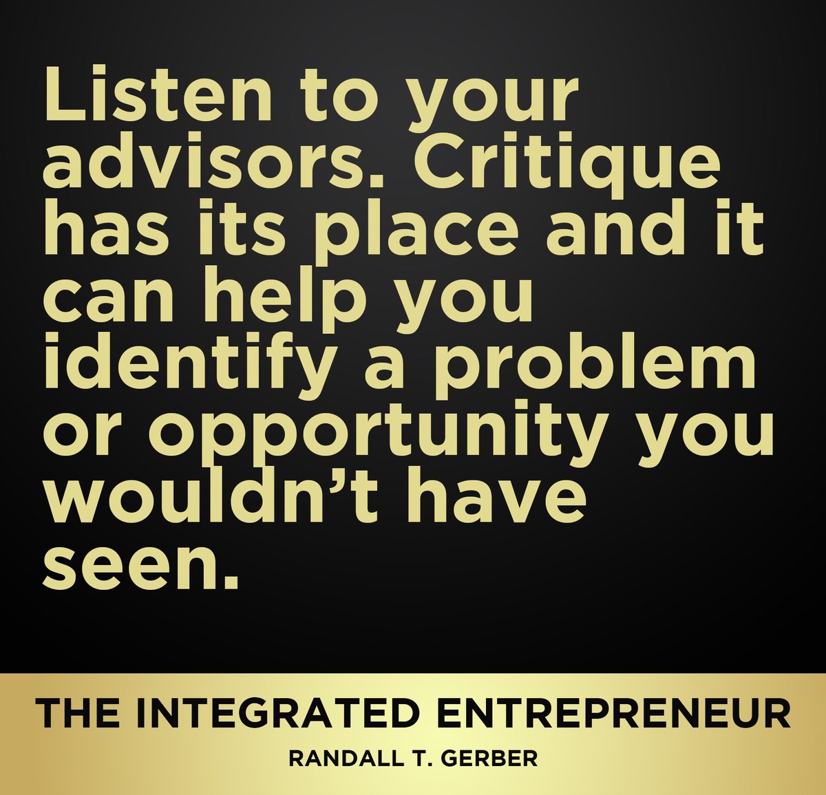 Ask your peers for advisor recommendations so you can secure the right advisor at the right time in your business to help you navigate through your temporary failure.