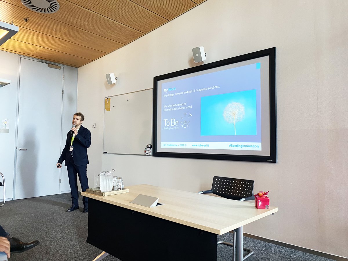 ToBe_srl's tweet photo. 🇮🇹 Oggi, alla #LiFiConference, l’Italia protagonista dell’innovazione con To Be e i numerosi progetti #LiFi realizzati in sinergia con Istituzioni e mondo Corporate.
Presenti i nostri COO @FattoriniDanilo e CEO @Fra7russo
#SeedingInnovation #phapps #LiFiRevolution https://t.co/8KthLX321N