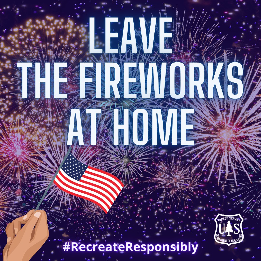 Firework Fact: They're prohibited on ALL public lands! 
All explosives &amp; pyrotechnic devices, fireworks &amp; explosive targets are prohibited on National Forests in OR/WA. Planning to stay home for celebrations? Don’t use them near anything flammable, like grasses, houses, or trees.