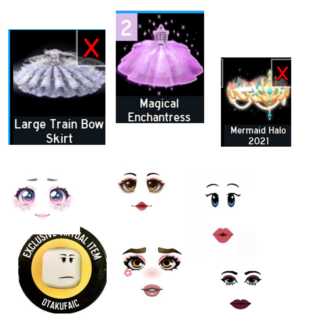 LibermanBen's tweet photo. trading LTBS mer 21 and 2x magical enchantress for these facecodes #roblox #robux #toycodes #royalehigh #mm2 #adoptme #robloxedit #skirtrework #tiktok #rh #trade #mm2 https://t.co/G1LszQthbW