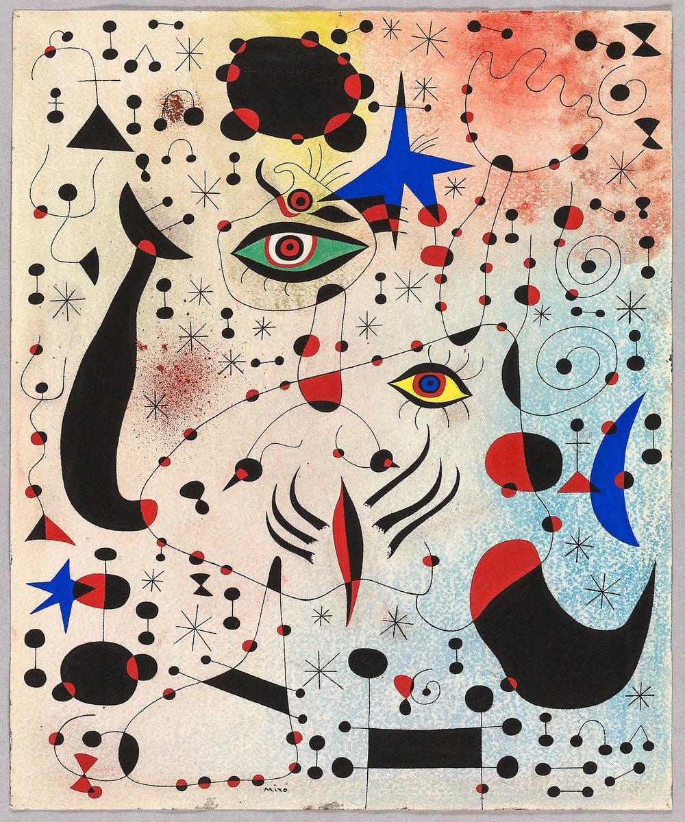 Arteymas_'s tweet photo. Joan Miró, Cifras y constelaciones enamorado de una mujer, 1941 https://t.co/CQnqKN6NW4