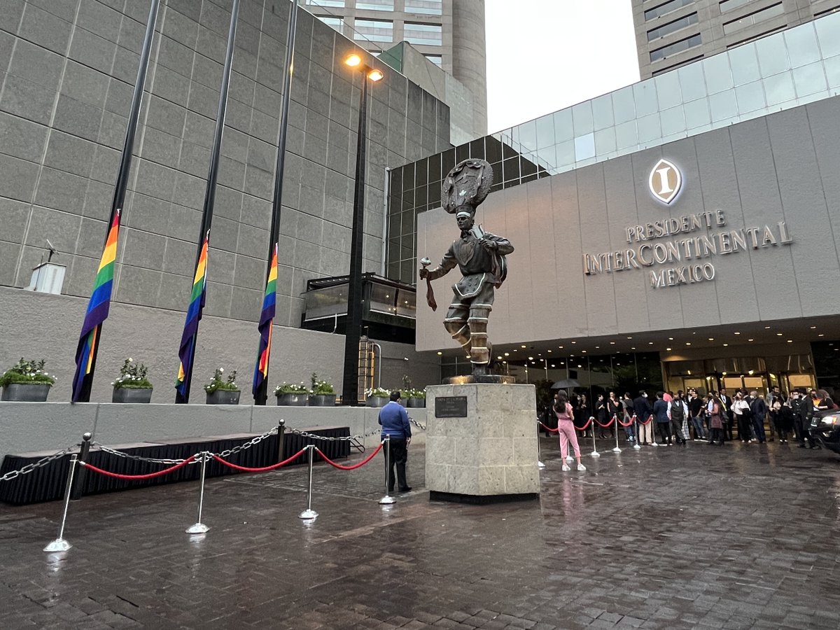 To celebrate this and Pride month, members of our employee network Out &amp; Open raised the Pride flag outside the InterContinental Presidente Mexico City. 

We’re not quite done with #IHGPride yet! Next week, we’re in Europe where our UK team will be celebrating Pride of London