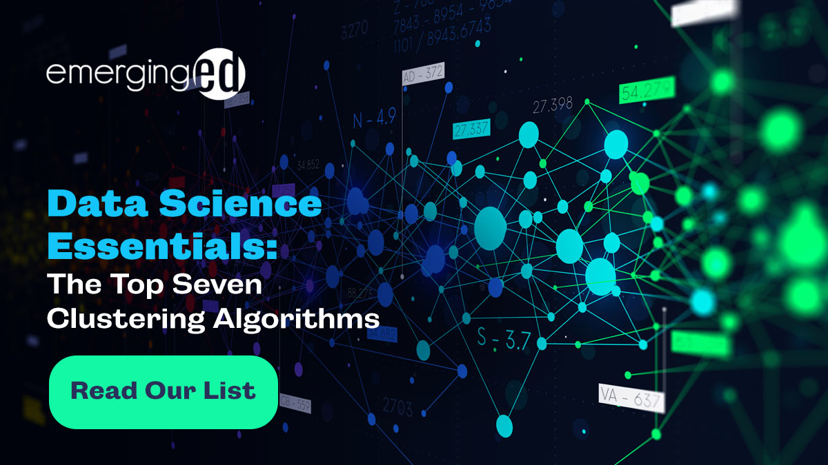 emerginged1's tweet photo. Clustering algorithms, an approach to machine learning, help you make sense of large, unstructured datasets in an instant. Find the seven essential clustering algorithms and the pros and cons of each in our latest blog, here: https://t.co/2rv9kaMQjI. https://t.co/LsLa7824Aw