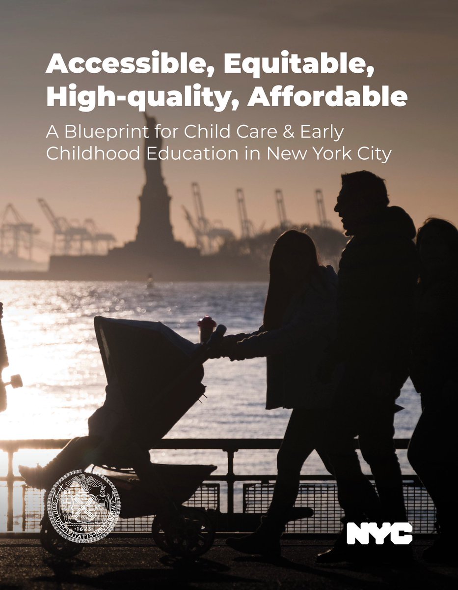 NYCMayor's tweet photo. My mom had to work three jobs and take care of me and my siblings. My administration is working to make sure no parent has to choose between child care and putting food on the table.

Introducing the Blueprint for Child Care &amp; Early Childhood Education: https://t.co/YL7CnVwBAs https://t.co/J8jpnnBYhL