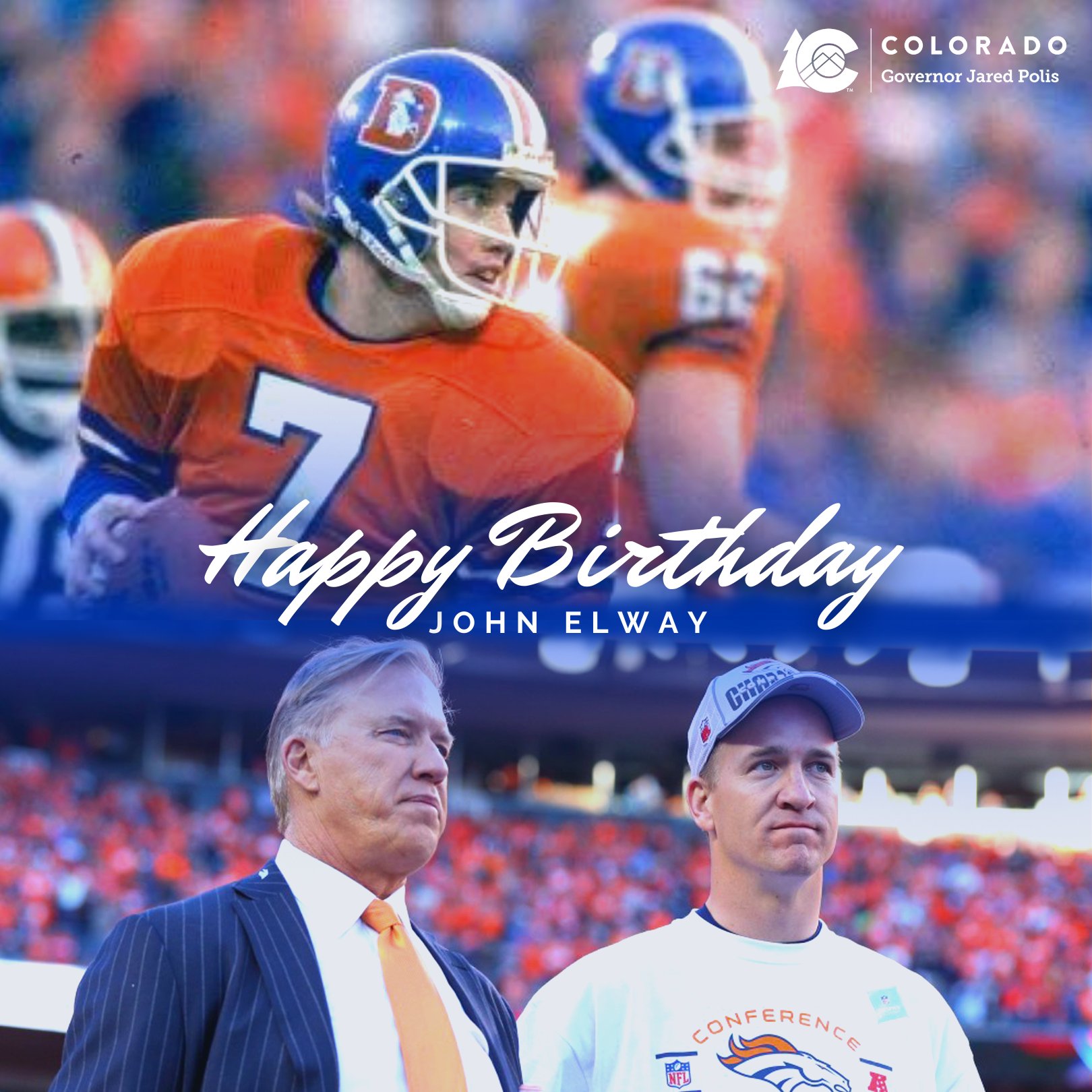 Happy Birthday to a Mile High Dual Champ and living legend, John Elway! 