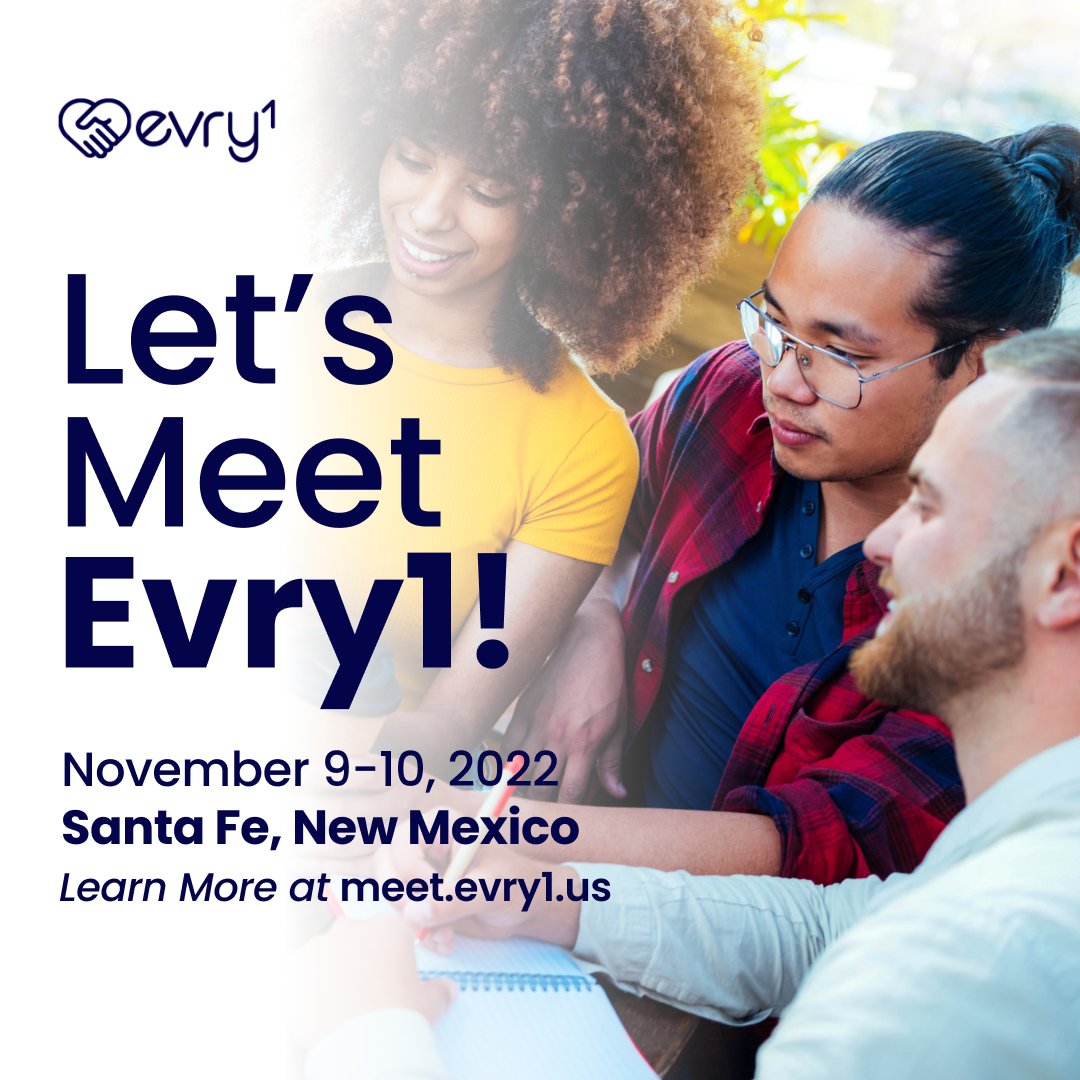 This is your friendly Evry1 Conference &amp; Retreat reminder of the week 😘💋

Don't mind us while we flex on all the fun we will have in Santa Fe, New Mexico, from November 9-10th! 🤷‍♀️🤷‍♀️

Jealous &amp; need more details? Buy your tickets here: meet.evry1.us

#Conference #Evry1