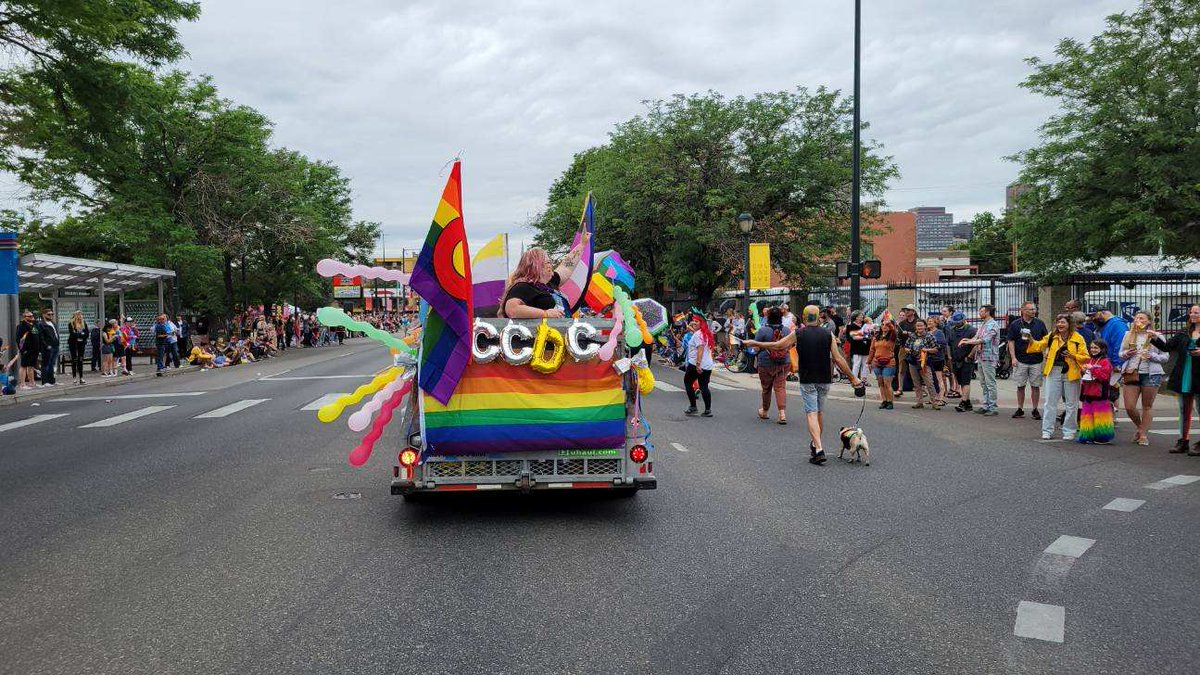MariaAtCCDC's tweet photo. @CCDC501c3 is proud to have participated in yesterday's @DenverPrideFest . Thank you to our community and partners, especially @CenterOnColfax, for making this event happen. We truly appreciate the hard work, dedication, and kindness we shared this weekend. Happy #Pride2022! https://t.co/bHdeNTlUd0
