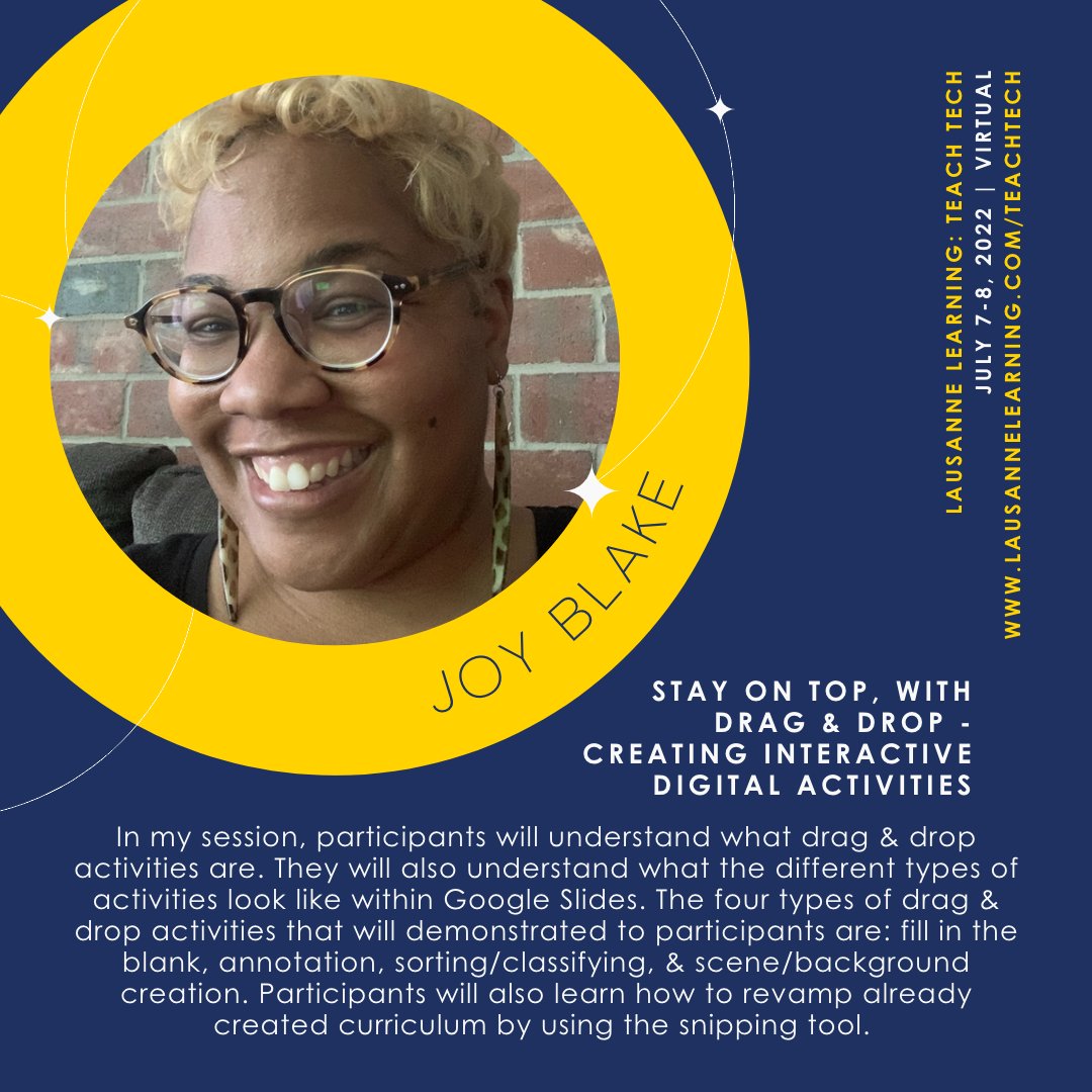 Students learn best when they enage in interactive activities - get tips, tricks, and ideas from <a href="/BlakeBasics/">Joy Blake</a> at Teach Tech 2022! See the full schedule and register at lausannelearning.com/teachtech! #teachtech #teachtech2022 #edtech #edtechconference #education #educonference