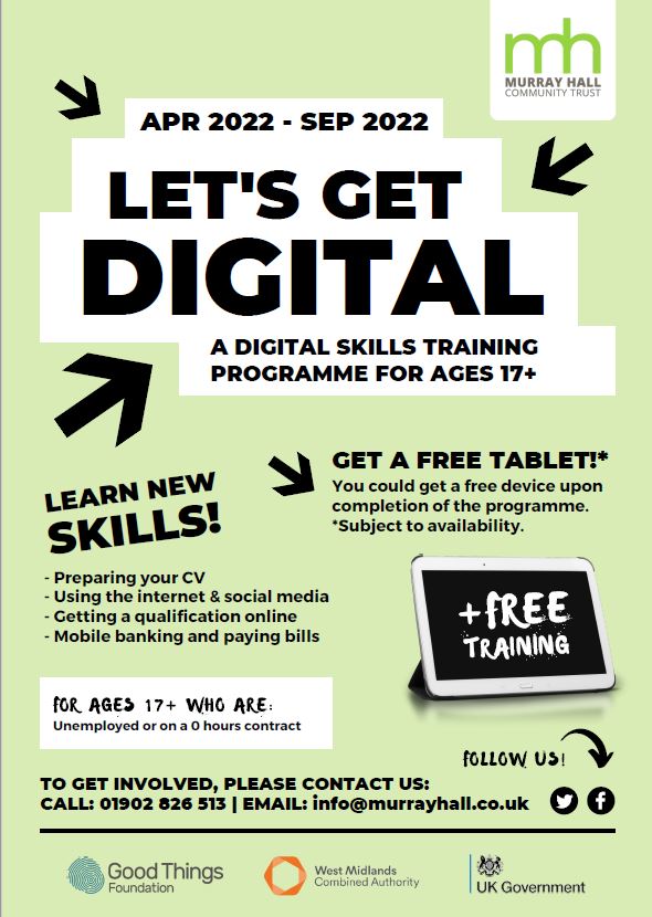 Sandwell Youth Service (@sandwellyouth) on Twitter photo Get free and friendly help to make the most of the internet and learn new skills with <a href="/MurrayHallCT/">Murray Hall Community Trust</a>
murrayhall.co.uk/post/letsgetdi… Get free and friendly help to make the most of the internet and learn new skills with <a href="/MurrayHallCT/">Murray Hall Community Trust</a>
murrayhall.co.uk/post/letsgetdi…