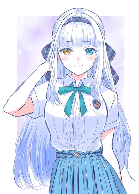 めあちゃん4周年おめでとうございます🎊🎉✨#神楽めあ4周年 #めあArt 