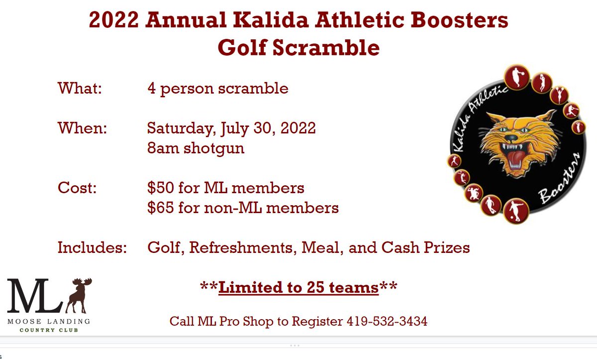 Love playing golf AND supporting a great cause?! Give us a call to sign up your team today!  **spots are limited this year so get on the horn and get your team signed up!  419-532-3434