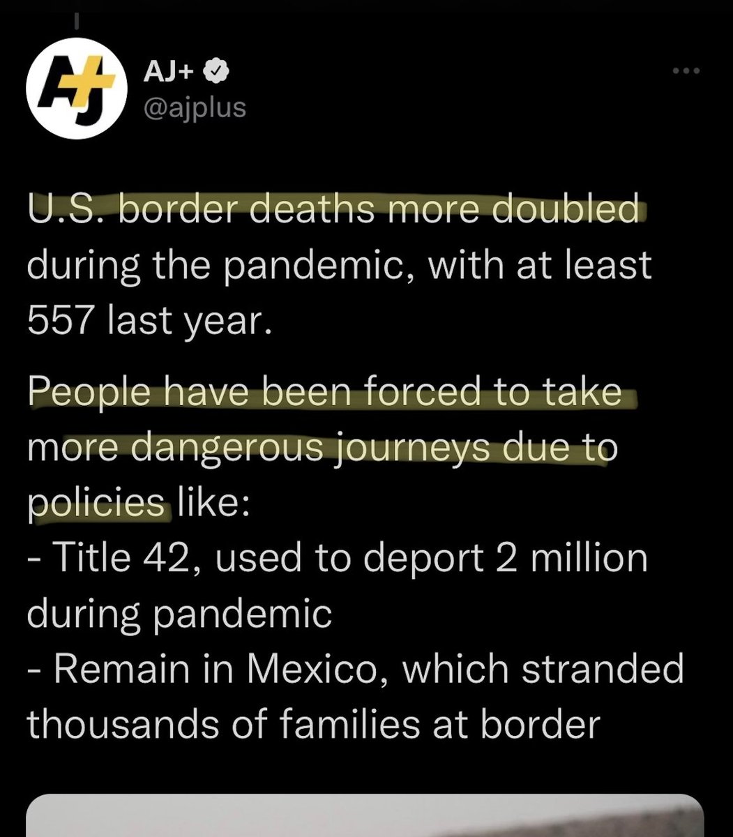 PushDemsLeft's tweet photo. Make no mistake - Biden's cruel and inhumane immigration policies are killing people.

Asylum-seekers should not have to risk their lives out of fear of being illegally deported. https://t.co/nVisU3ePlK
