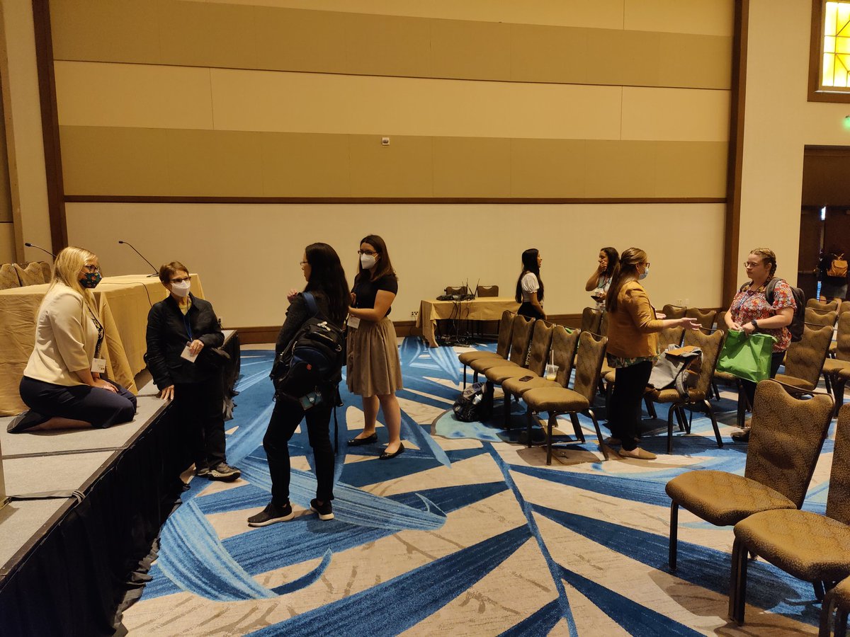 actually_mahnke's tweet photo. Just got done with an amazing FASD symposium on risk and resilience at #rsa2022! These trainees are incredible scientists! I think the best sign of success is that I cannot tell them how good they were because they are too busy chatting about their research 🤣 https://t.co/C1DF5MjTza