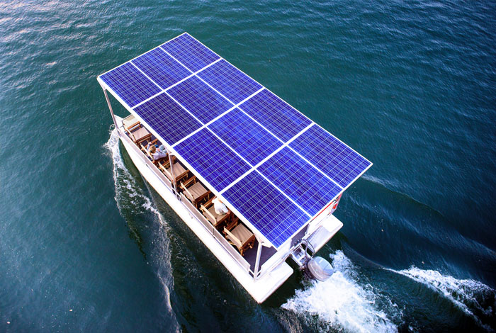 The #future is #silent. Solar powered boat for river safaris on #KafueRiver in #Zambia 
#responsibletravel #travelgood #safari 
#travelgreen #sustainabletravel #conserve