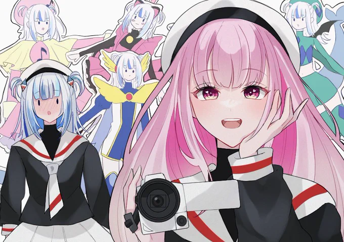 カードキャプターぐら(with Calli)   #gawrt #callillust