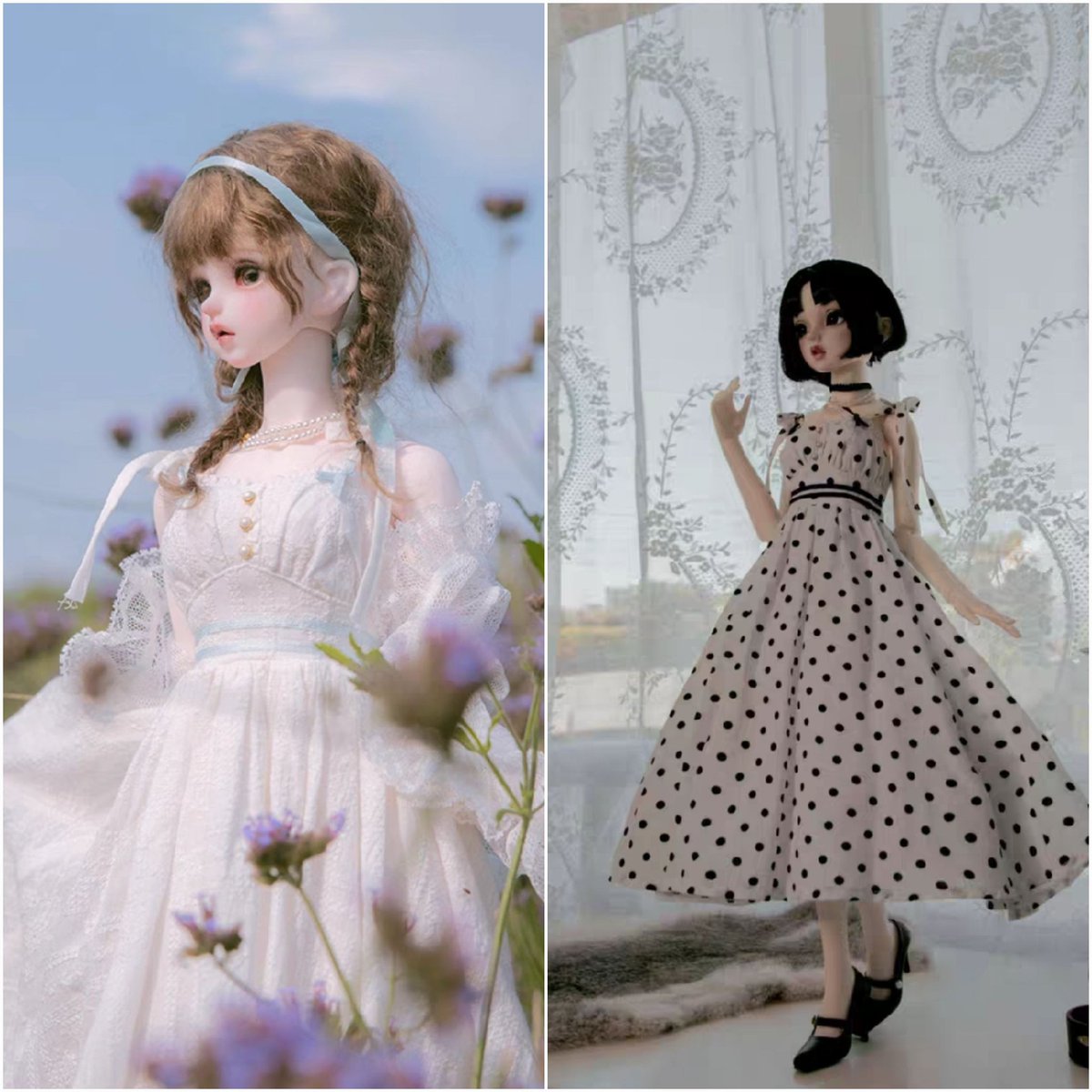 🔸️Lost Pluto 의상 재판매 안내
❕️6월 28일~7월 15일까지 선주문기간

✔️초여름 2.0ver

-사이즈 : MSD/SD(3分)/SD16
-색상 : 플라워 패턴(6종)/레이스패턴(화이트)/흑백도트

※흑백도트는 단품 추가구매만 가능
※단품 추가구매는 해당 사이즈 세트 구매시 구매 가능

‼️제작기간 2개월 소요