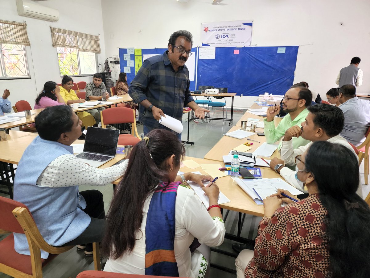 Our PSP ( Participatory Strategic Planning workshop) concluded today.
At ICA India, Talegaon Pune.
With Shankar Jadhav and Tatwa Timsina.
#ICAToPmethods
#ICAI
#ICAIndia
#ICANepal
@icai_uk @IAFIndiaOrg @ICAI 
@iaf_asia @IafOffice 
@icalarry