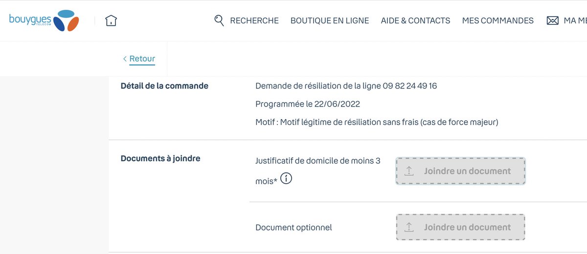 Dis donc <a href="/bouyguestelecom/">Bouygues Telecom</a> , c'est fait exprès l'impossibilité de joindre 1 justif de domicile pour vous quitter après déménagement ? <a href="/dgccrf/">DGCCRF</a>