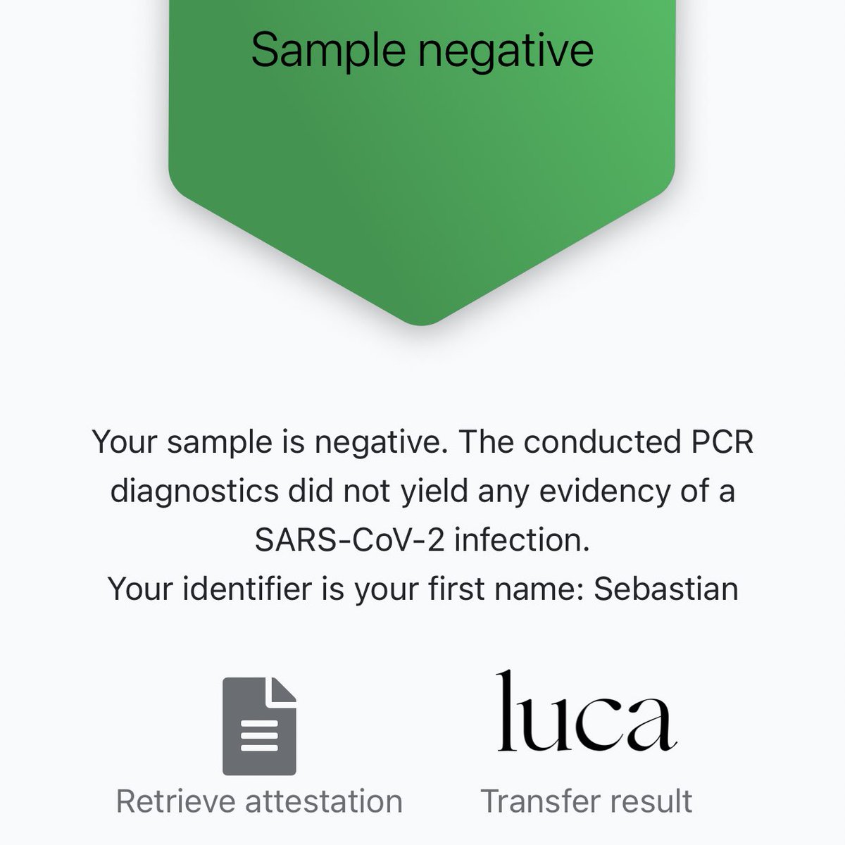 sbamueller's tweet photo. Die App der #Coronatest Stelle kann das Ergebnis zwar in die #Lucafail App eintragen, aber nicht in die #CoronaWarnApp. https://t.co/SoaDuinFLh