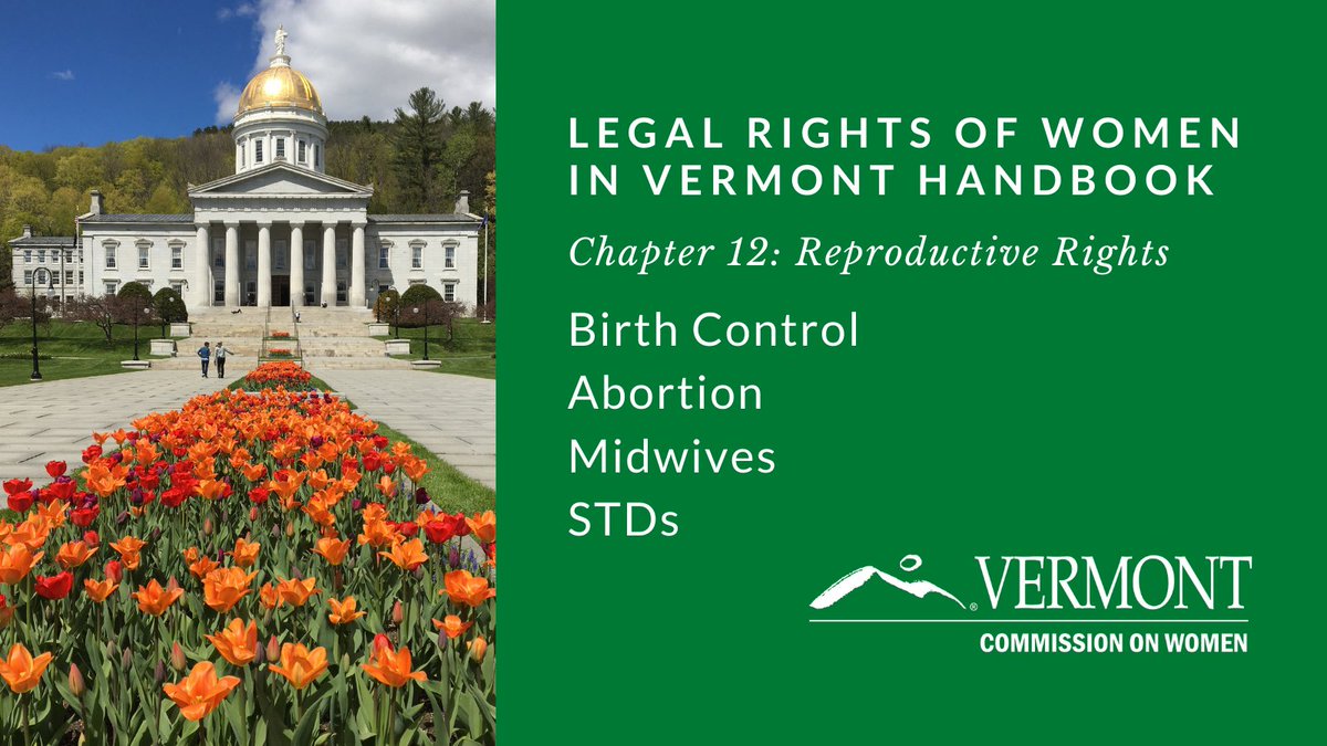 VTWomen's tweet photo. Access to #BirthControl, #EmergencyContraception, and #Abortion REMAINS UNRESTRICTED in #Vermont.  Find more info in the #ReproductiveRights chapter of our Legal Rights of Women in #Vt handbook:
https://t.co/tQsB93Ooxl

#AbortionIsHealthcare #AbortionIsEssential #Vtpoli https://t.co/A4ruG9DfW3