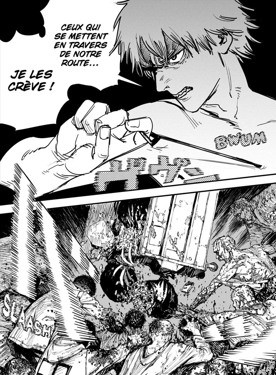 chainsawmanBOFR's tweet photo. La toute première transformation de Denji dans le manga … ce moment est juste sublime sérieux , j’aime trop https://t.co/xJvIJppCHo