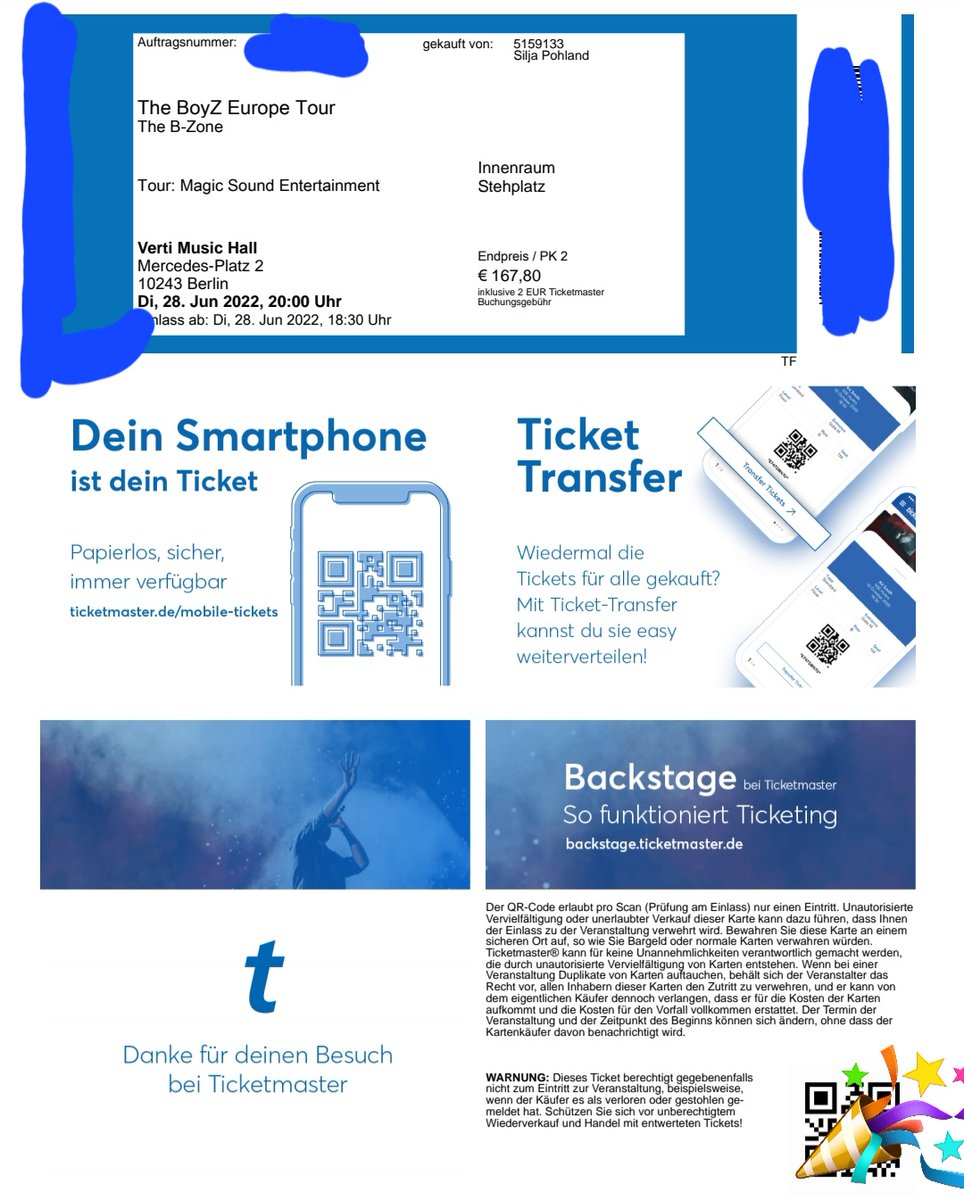 AM444Addict's tweet image. WTS
Last Minute offer: 40€ 
1x GA Standing E-Ticket The Boyz Berlin.
Reply or send me a DM. #theboyzinberlin #theboyz
