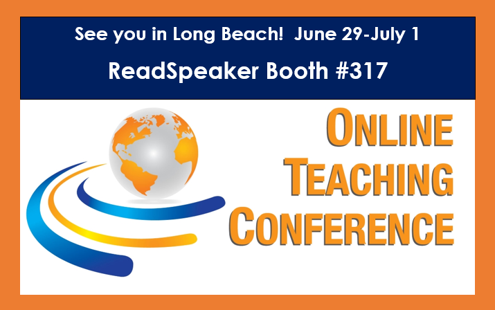 ReadSpeaker's tweet photo. Paul Stisser will be manning Booth 317 and showing how ReadSpeaker's TTS solution benefits ALL learners.
#tts #highereducation #customvoice #k12education https://t.co/jAnV07uzp1