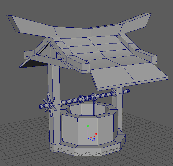 Jar0Jello's tweet photo. Just experimenting with Maya and ZBrush Core creating a stylised well #3dmodeling #zbrush #gameart #Roblox #RobloxDev #lowpoly https://t.co/32981kKo2i
