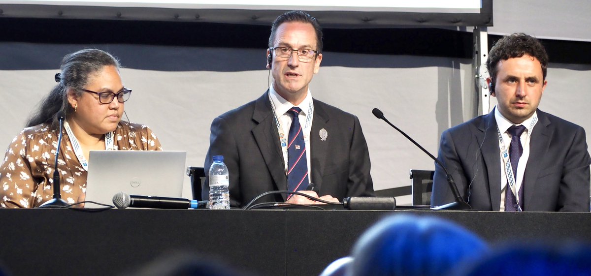 Stephen Hall (@saltwatersteve) on Twitter photo Very good #seabedmapping session at #UNOC22 - in centre is Rear Admiral Rhett Hatcher, U.K. National Hydrographer <a href="/UKHO/">UK Hydrographic Office</a>, flanked by James Joliffe <a href="/OECD/">OECD ➡️ Better Policies for Better Lives</a> & Maxine Monsanto, #blueeconomy manager for #Belize.
<a href="/seabed2030/">Seabed 2030</a> <a href="/UNOceanDecade/">UN Ocean Decade</a> <a href="/IHOhydro/">International Hydrographic Organization IHO</a> <a href="/IocUnesco/">UNESCO Ocean</a> Very good #seabedmapping session at #UNOC22 - in centre is Rear Admiral Rhett Hatcher, U.K. National Hydrographer <a href="/UKHO/">UK Hydrographic Office</a>, flanked by James Joliffe <a href="/OECD/">OECD ➡️ Better Policies for Better Lives</a> & Maxine Monsanto, #blueeconomy manager for #Belize.
<a href="/seabed2030/">Seabed 2030</a> <a href="/UNOceanDecade/">UN Ocean Decade</a> <a href="/IHOhydro/">International Hydrographic Organization IHO</a> <a href="/IocUnesco/">UNESCO Ocean</a>