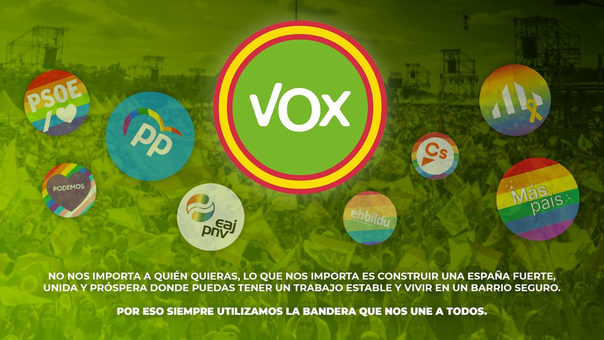 vox_es's tweet photo. No nos importa a quién quieras, lo que nos importa eres tú y España. https://t.co/i7bMTUHfgT